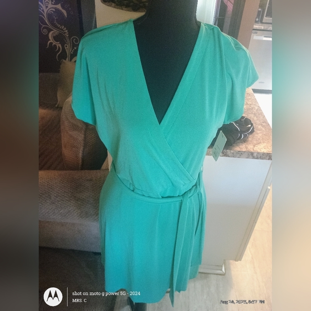 Nine West Teal Super Cute Women's Dress.New Med